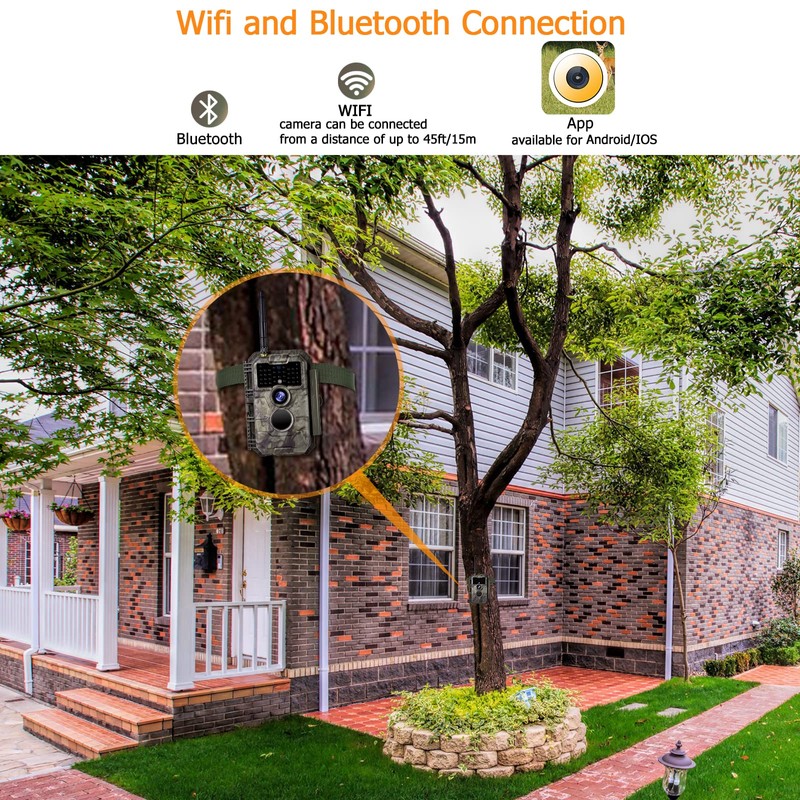 Folgtek WLAN Wildlife Camera 24MP 1296P with Wireless Night Vision