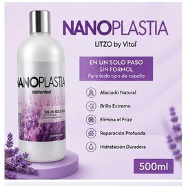 Nanoplastia Amaia´s Colombiana Profesional 500 ml Sin Formol | Control de Frizz y Alaciado Duradero | Tratamiento Capilar Reparador con Keratina I Bri