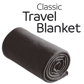 Go Travel Cosy Soft Lightweight & Rollable Washable Travel Blanket (Ref 466.101) (Dark Grey)