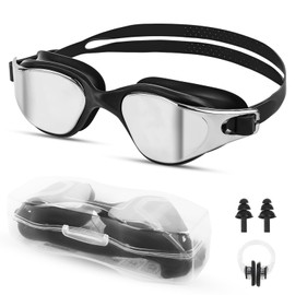 Wvu & Wvo Schwimmbrille Herren Damen, UV-Schutz, Anti-Fog Schwimmbrille Unisex für Erwachsene, Verstellbarer Gurt, Komfortable Passform, Profi Schwimmbrille für Erwachsene und Jugendliche