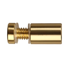 Aluminum Sign Standoff,1/2" x 3/4",Gold Aluminum,Acrylic Standoff Mounting Hardware, for Glass Panel, Acrylic Panel,Pack of 4