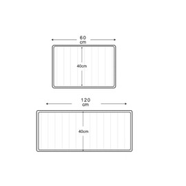 goodbath Memory Foam Bath Mat,Non Slip Bathroom Mat, Underwater Ocean World Super Absorbent Bath Rugs, 60x40cm, Blue