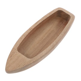 Sosoport Wooden Miniature Boat Model Unfinished Craft Ornament for Home Decor DIY Painting for Collectors for Parties and Table Decoration