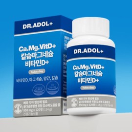 Doctor Adol Dr. Adol Bone Calcium Magnesium Kalmadi Health Nutrients 120 Tablets / 닥터아돌 뼈 칼슘 마그네슘 칼마디 건강 영양제 120정