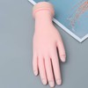 Healeved Movable Rubber Nail Art Practice Hand Model Bendable Right-Handed