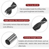 sourcing map 3pcs Brad Point Drill Bits 9.5mm(3/8") Dia Straight