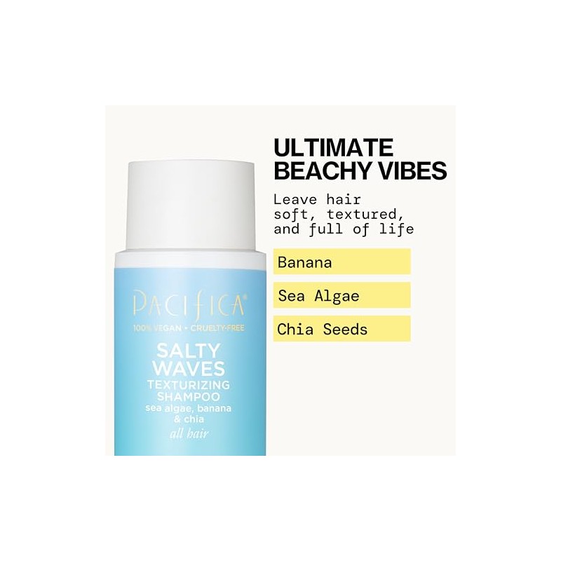 Pacifica Beauty Champú texturizante Salty Waves Acondicionador texturizante Salty Waves