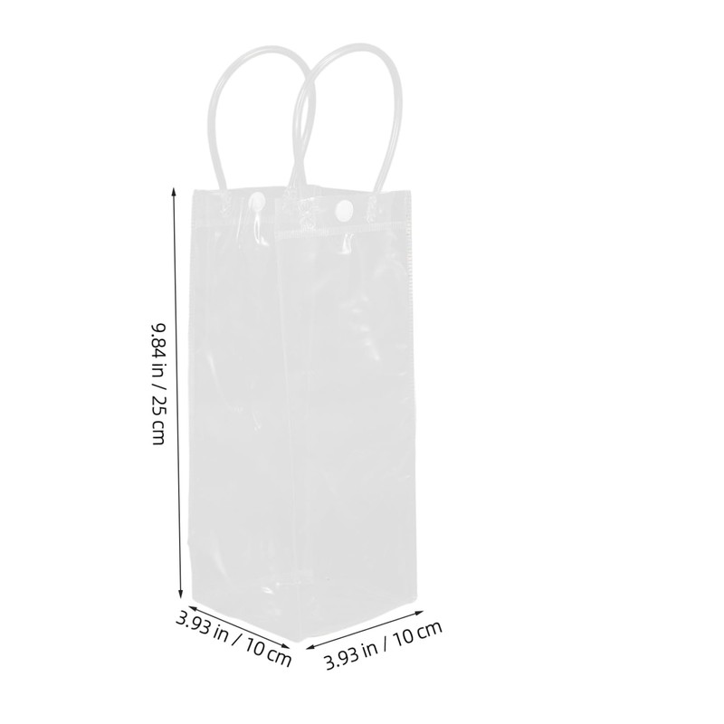LIFKOME 5 Pcs Portable Ice Wine Bags Reusable PVC Beverage