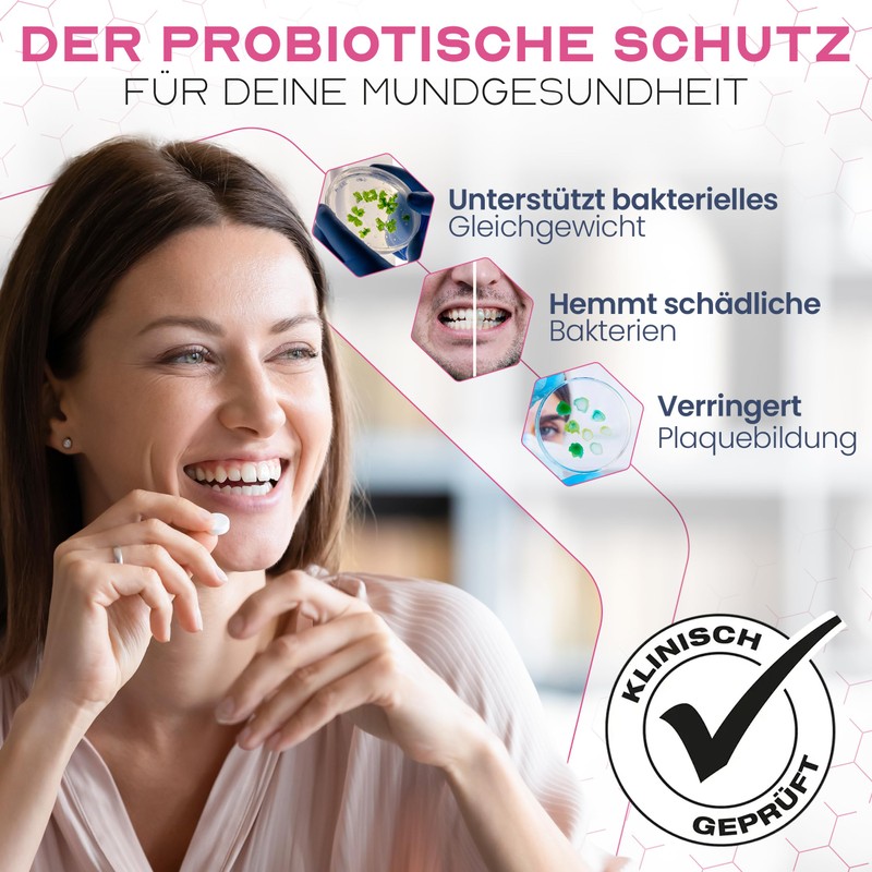 PRObiom Dental Probiotic Tablets Against Bad Breath [Fresh Breath Without