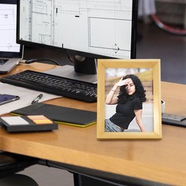 marysgift A4 Picture Frames Photo Frame Wood 21 x 29.7 CM for Home Family Office Decor Classic Tabletop Frames (Wooden, A4)