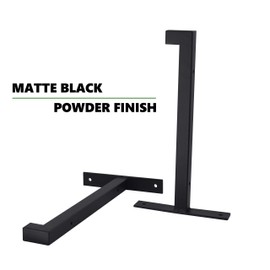 EZYDECOR 6 Pcs Heavy Duty Shelf Brackets 10 Inch Wall Mounted Industrial Metal Shelving Supports with Lip