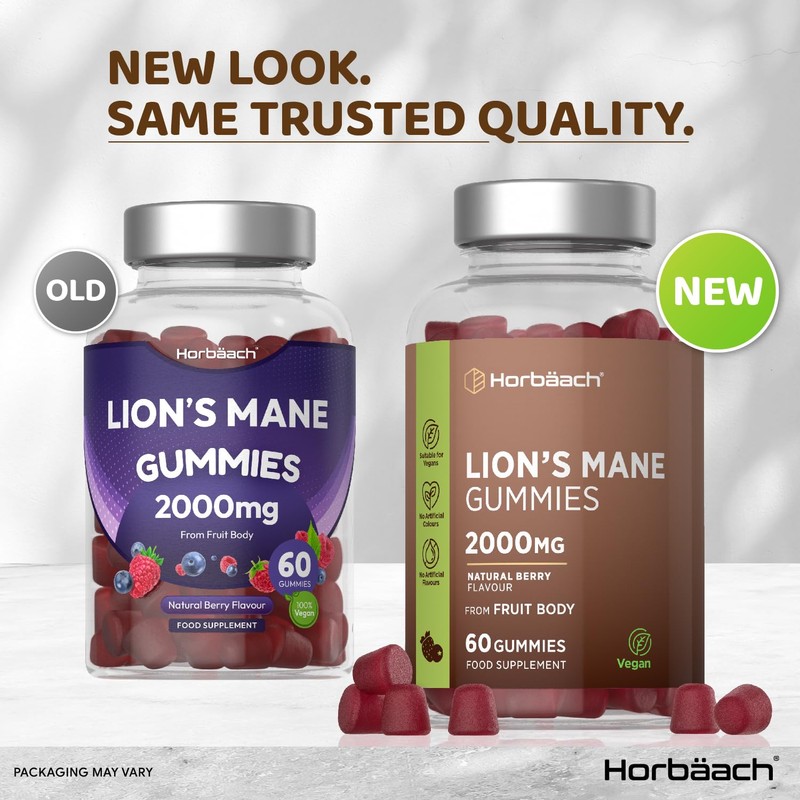 Lions Mane Gummies 2000mg | High Strength Lions Mane Supplement