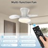 Aphyni 22inch Ceiling Fans with Lights, 6-Speed Reversible DC Motor,