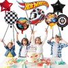 8 Pcs Hot Wheels Foil Balloons, Hot Wheels Balloons, Hot