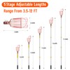 SANLIKE Fruit Picker Pole with Basket 12FT Adjustable Higher Lightweight