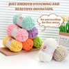 2 Pack Chunky Chenille Yarn for Crocheting, Baby Yarn for