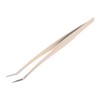 Healvian Precision Eyelash Tweezers with Bent Tip for Easy Application