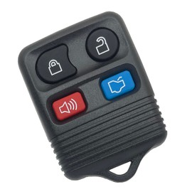 Key Fob Shell Case Fits for Ford Mustang Focus Explorer Sport Expedition Taurus Escape Edge Thunderbird Lincoln Town Car Mercury 1999-2014 Keyless Entry Car Remote Cover (Black Pink)