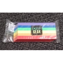 Pen Gear Jumbo 2 For 1 Erasers Rainbow Colorful Large Eraser School Supplies