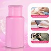 2 Pack Pink Push Down Pump Dispenser - Nail Polish