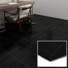 Black Peel and Stick Vinyl Floor Tiles, Self Adhesive Waterproof