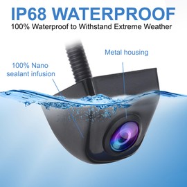 KAOLALI HD Backup Camera, Clear Night Vision and Super Wide Angle Waterproof Reverse Rear View Camera for Cars Pickup Trucks SUVs RVs Vans (Black)