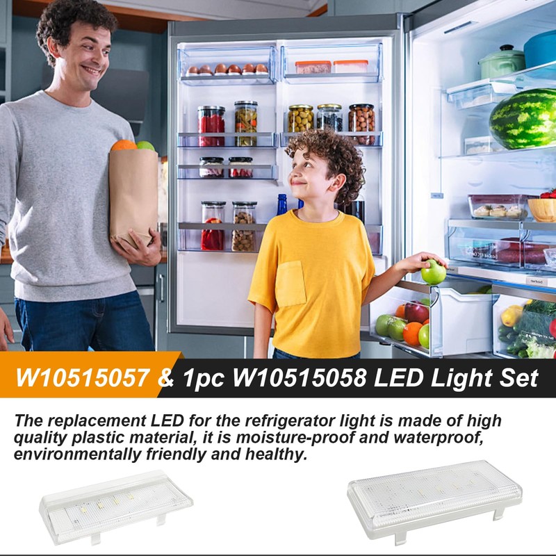 W10515057 Refrigerator LED Light Board Compatible with Whirlpool Kenmore Maytag