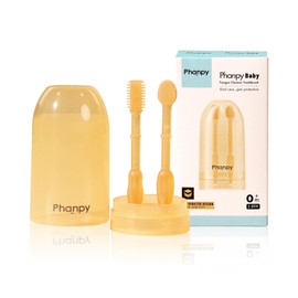 Phanpy Baby Toothbrush, Silicone Baby Tongue Cleaner Newborn, Infant Toothbrush 0-6 Months and 6 to 12 Months, Baby First Toothbrush, Oral Cleaner, Baby Mouth Cleaner