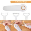 Electric Potato Peeler, Handheld Vegetable Peeler Set with 3 Interchangeable