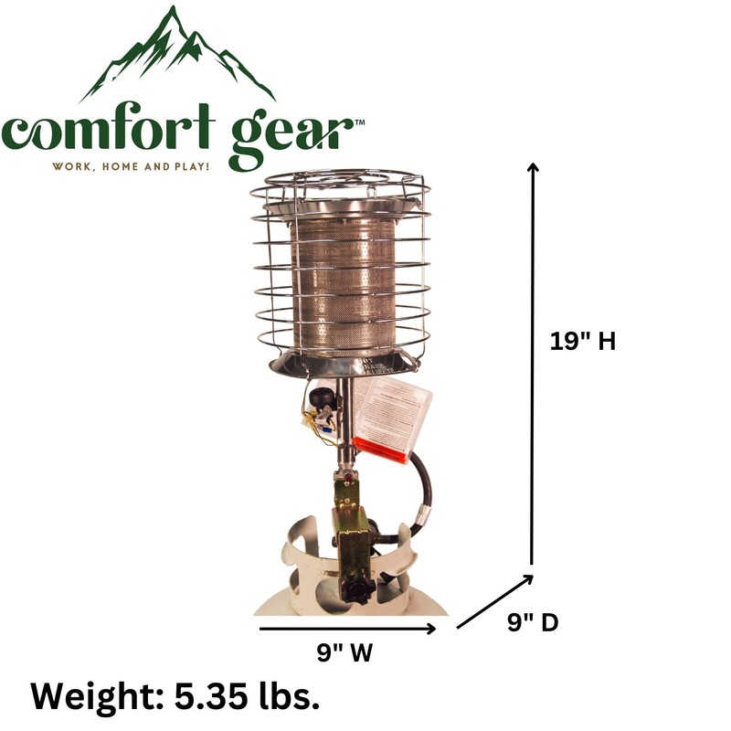 Dura Heat TT-360 Propane(LP) 360 Degree Tank Top Heater, Length: