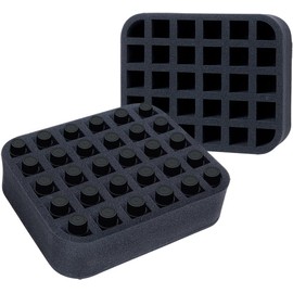 Organizador de aceites esenciales con ranuras, capacidad para 30 botellas de 10 ml, botellas de 15 ml, separadores extraíbles, color negro