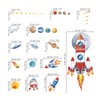 decalmile Outer Space Large Rockets Wall Decals Planets Stars Solar