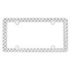 Cruiser Accessories 30830 Diamond Plate License Plate Frame, Chrome