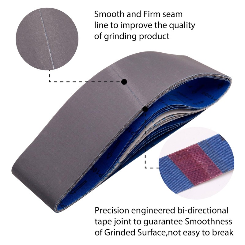 4 x 36 Inch Sanding Belts, 1000 Grit Ultra Fine