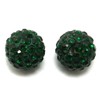 RUBYCA Pave Czech Crystal Disco Ball Clay Beads fit Shamballa