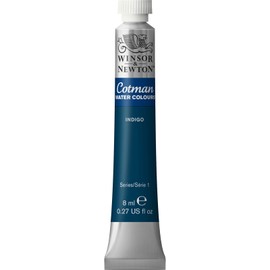 Winsor & Newton 8840097 Cotman Watercolour Paint, Studio Watercolours, Vibrant, High-Quality Colours with Very Good Processing Properties, 8 ml Tube, Indigo