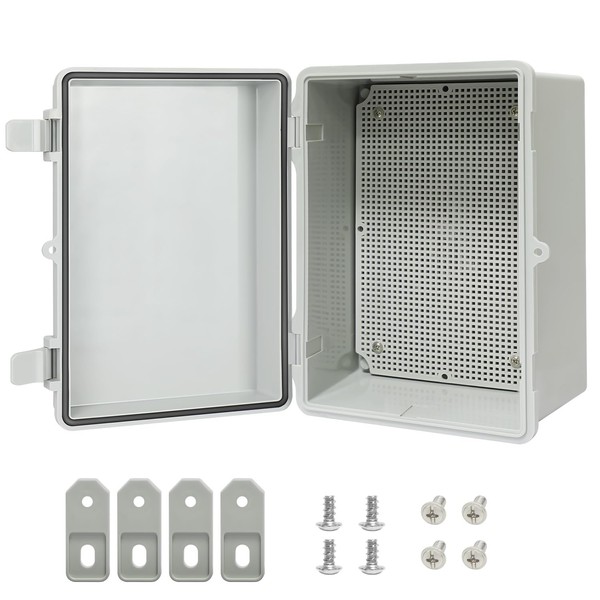 LMioEtool ABS Plastic Dustproof Waterproof IP65 Junction Box Hinged Shell