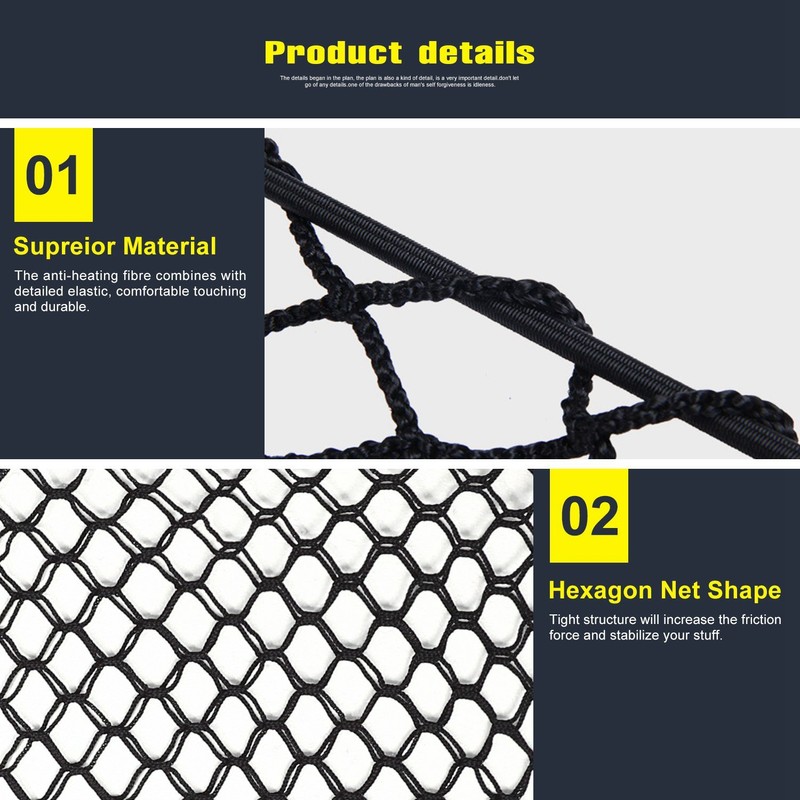 Haofy Cargo Net, 100 x 40CM Car Boot Net Adjustable