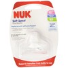 NUK Replacement Silicone Spout, Clear Pack of 2