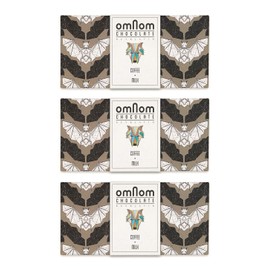 OmNom Coffee + Milk | Icelandic Bean To Bar Chocolate by OMNOM CHOCOLATE REYKJAVIK | 3 x 60g Bar