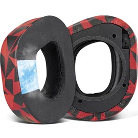SOULWIT Cooling-Gel Earpads Cushions Replacement for Turtle Beach Stealth 700 Gen 2, 700 Gen2 MAX Wireless Gaming Headset, Ear Pads with Ice Silk Fabric, Noise Isolation Foam - Red Storm