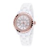 SKONE Fashion Cool Ceramic Waterproof Watchband Vintage Excellent Rhinestone Embedded