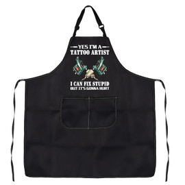 Tattoo Artist Apron Tattoo Lover Gift Tattooist Gift Tattoo Artist Supplies For Tattooist Apron Tattoo Stylist Gifts (I CAN FIX STUPID apron uk)
