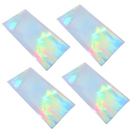 TEHAUX Elegant Silver Tablecloth Iridescent 137x274cm for Parties Weddings Bridal Showers