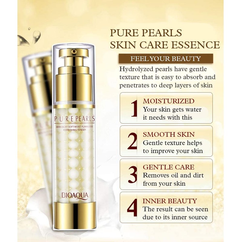 BIOAQUA Pure Hydrolyzed Pearls Skin Silky Moist Flawless Refreshing Tender