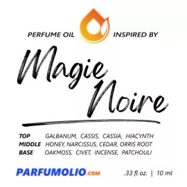 ParfumOlio MAGIE NOIRE type Perfume Oil Impression - Fragrance Body Oils - 10ml - Women's