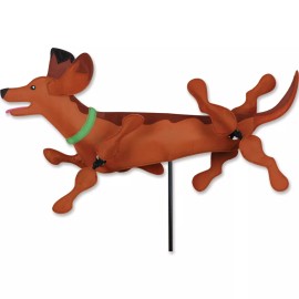 Premier Kites Dachshund 28" Tall Staked Whirligig Style Wind Spinner..24... PR 21823