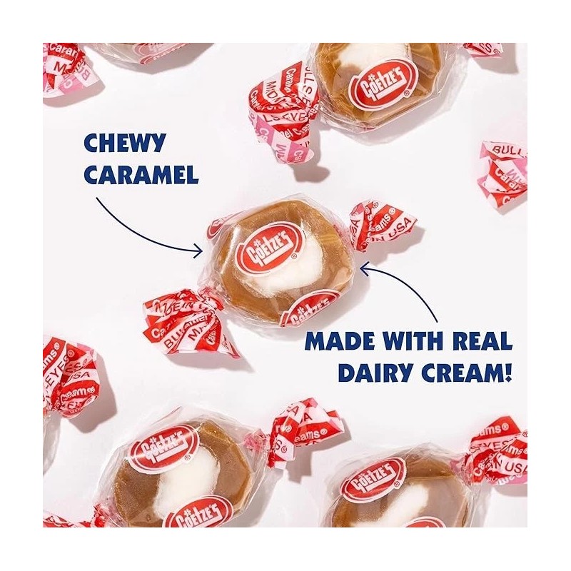 Carmel Creams Goetze's Caramel Creams 2 LB ~ Bulk Soft
