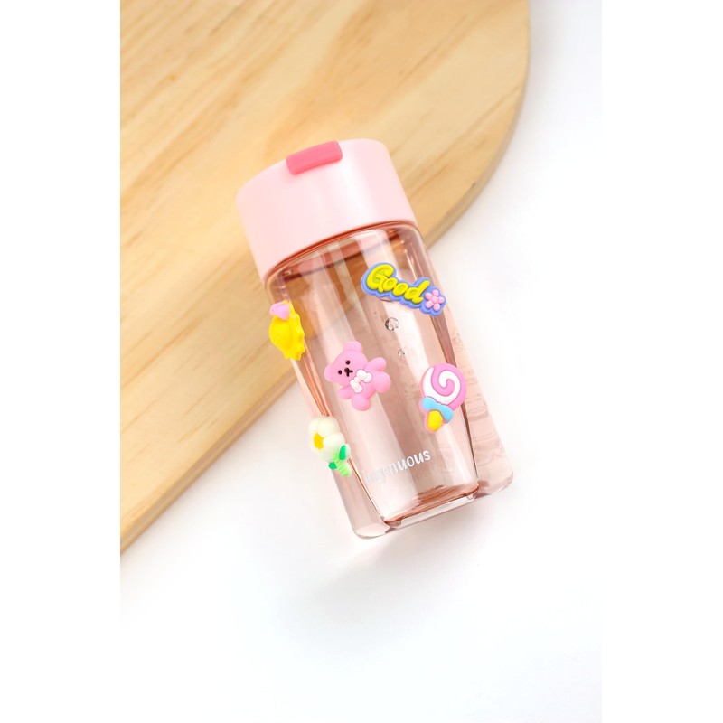 DEDEYA 9 oz Tritan Colored Water Bottle,Infuser Small Water Bottle,Lightweight,Resuable,Leak