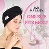 HALLEY Cotton Hair Towel Wrap (3 Packs) Super Absorbent Fast